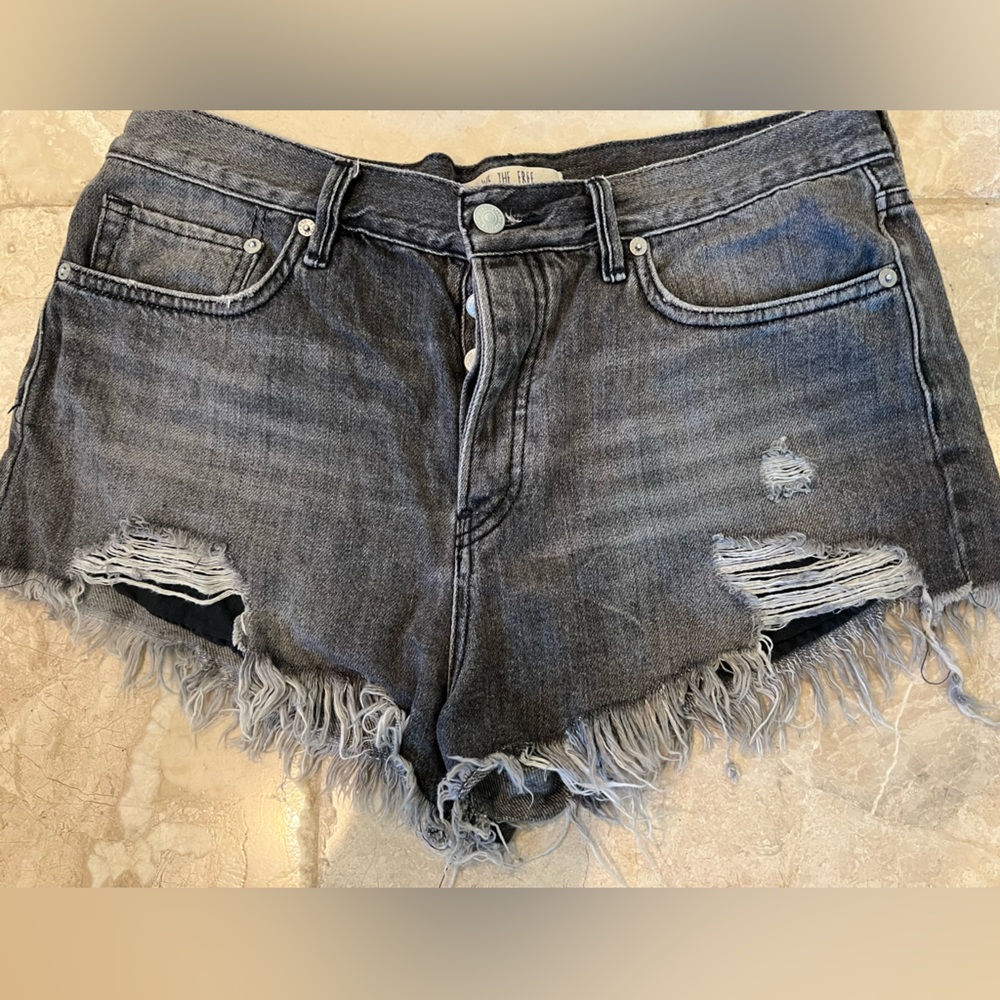 Free people denim shorts